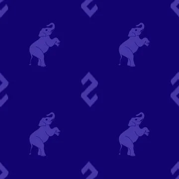 Nice elephant pattern in Asian style 스톡 일러스트