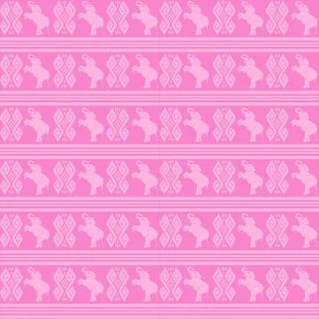 Nice elephant pattern in Asian style 스톡 일러스트