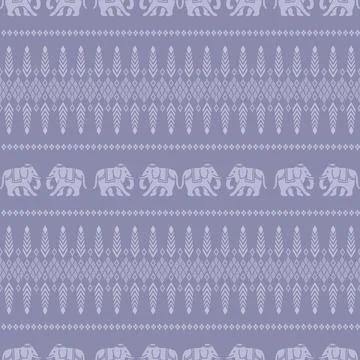 Nice elephant pattern in Asian style 스톡 일러스트