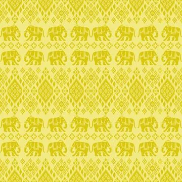 Nice elephant pattern in Asian style 스톡 일러스트