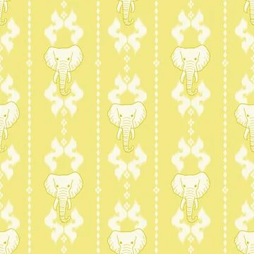 Nice elephant pattern in Asian style 스톡 일러스트