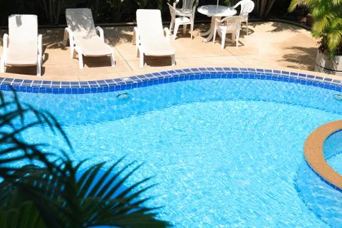 Nice Empty Water Pool Stock Photos