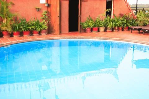 Nice Empty Water Pool Stock Photos