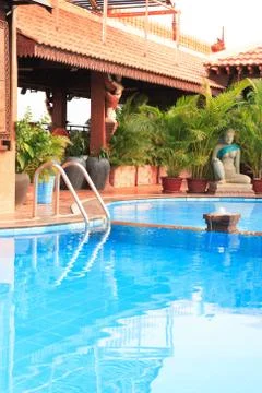 Nice Empty Water Pool Stock Photos