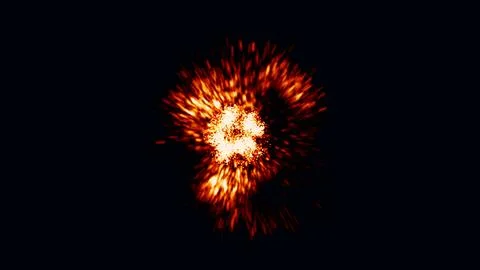 A nice fire explosion image Stock Illustration