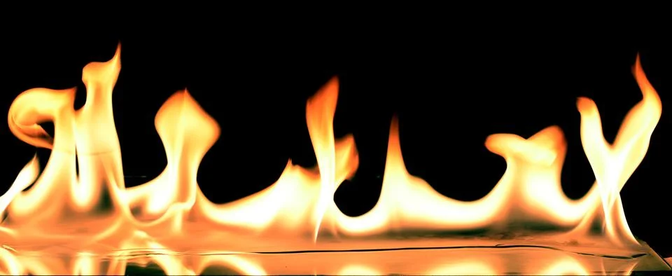 Nice fire in a fire place Stock Photos