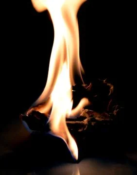 Nice fire in a fire place Stock Photos