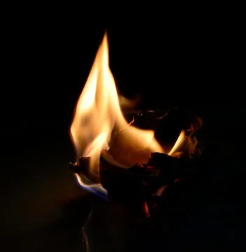 Nice fire in a fire place Stock Photos