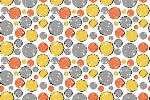 Nice geometric colorful seamless pattern. Stock Illustration