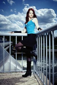 Nice girl posing Stock Photos