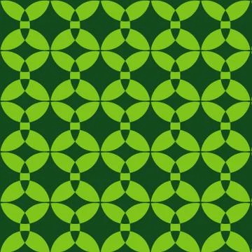 Nice Green Pattern Design Template Stock Illustration