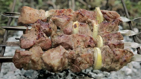 Nice grilled meat Stock Footage 50397279