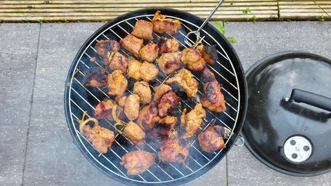 Nice grilled meat Stock Photos