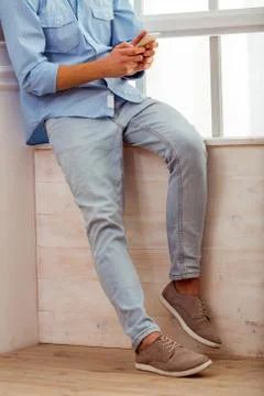 Nice guy home Stock Photos