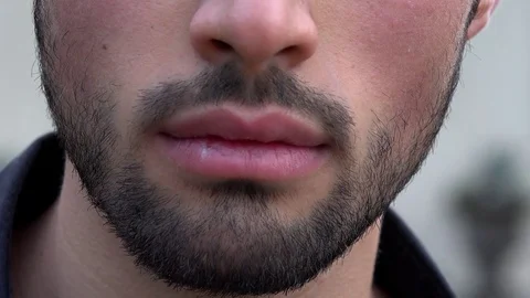 Nice guy stares at the camera intensely Stock Footage 72931400