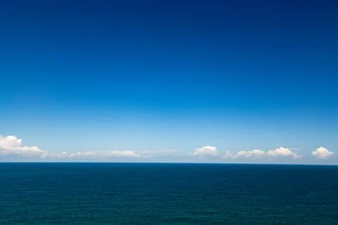 Nice horizontal view on the ocean Stock Photos