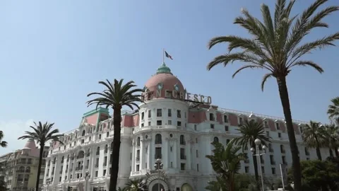 Nice - Hotel Negresco-03 Stock Footage 133403195