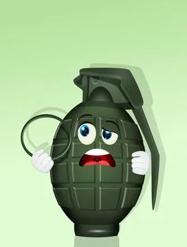 Nice illustration of grenade Stock Illustration