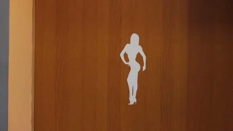 Nice interior door Video stock 89674863