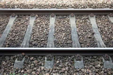 Nice Iron rail perspective for train in France Stock Photos