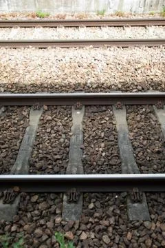 Nice Iron rail perspective for train in France Stock Photos