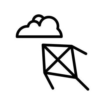 This is a Nice Kite Icon design 库存插图