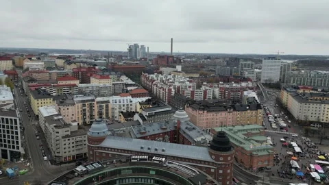 Nice lakes and green landscape of Helsinki, Finland Video stock 254964543