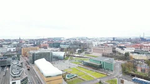 Nice lakes and green landscape of Helsinki, Finland Stock Footage 254970556
