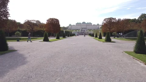 Nice landscape, architecture, palaces and waterfalls in Vienna, Austria Vídeos de archivo 253676836
