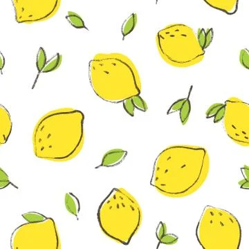 Nice lemon background. Stock Illustration