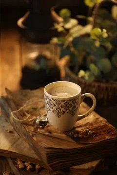 Nice light nescafe cup 写真素材