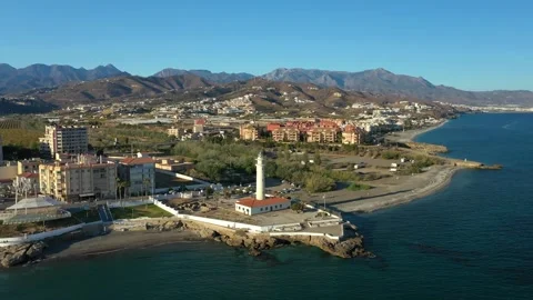 Nice Lighthouse at Toro Costa, Spain Stock Footage 252735412