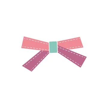 Nice little bow. Template design for surprise, holiday event, gifts, birthday Stock Illustration