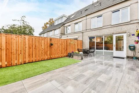 Nice little yard Stock Photos