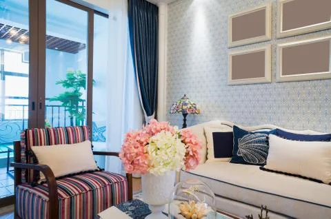 Nice living room Stock Photos
