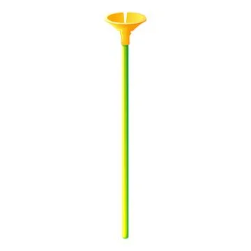 A nice long plastic balloon rod Stock Illustration
