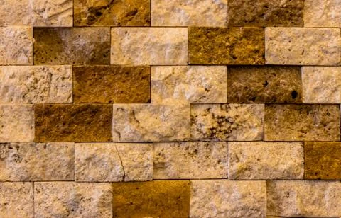 A nice looking wall texture - colored bricks Stock Photos