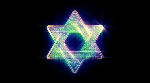 Nice magen david background , object 3D rendering Stock Illustration