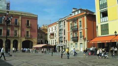 Nice main square Stock Footage 8918634