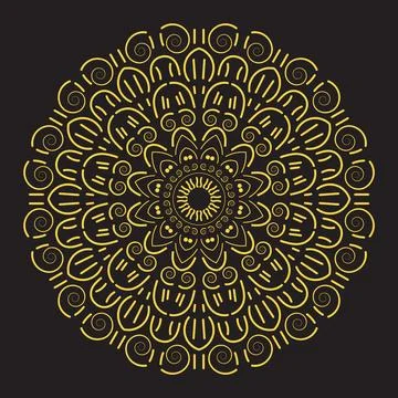 Nice Mandala Design Template Nice to See Stock Illustration