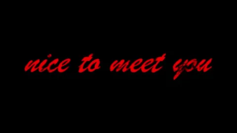 Nice to meet you animated text Stock Footage 321467143