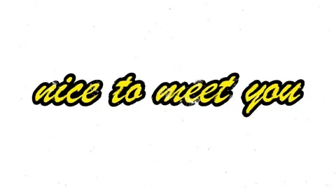 Nice to meet you animated text Stock Footage 321467149