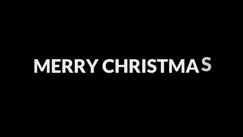 Nice Merry Christmas Text Animation Footage for All Stock Footage 288431348