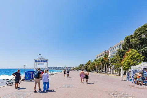 Nice in the middle of summer. Nice en plein t. Stock Photos