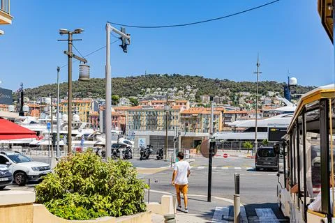 Nice in the middle of summer. Nice en plein t. Stock Photos
