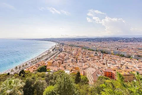 Nice in the middle of summer. Nice en plein t. Stock Photos