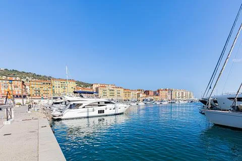 Nice in the middle of summer. Nice en plein t. Stock Photos