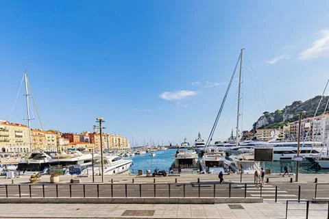 Nice in the middle of summer. Nice en plein t. Stock Photos