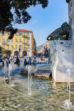 Nice in the middle of summer. Nice en plein t. Stock Photos