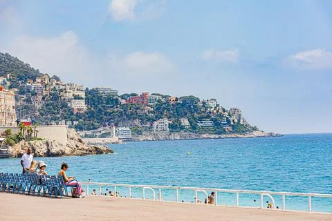 Nice in the middle of summer. Nice en plein ete. Stock Photos